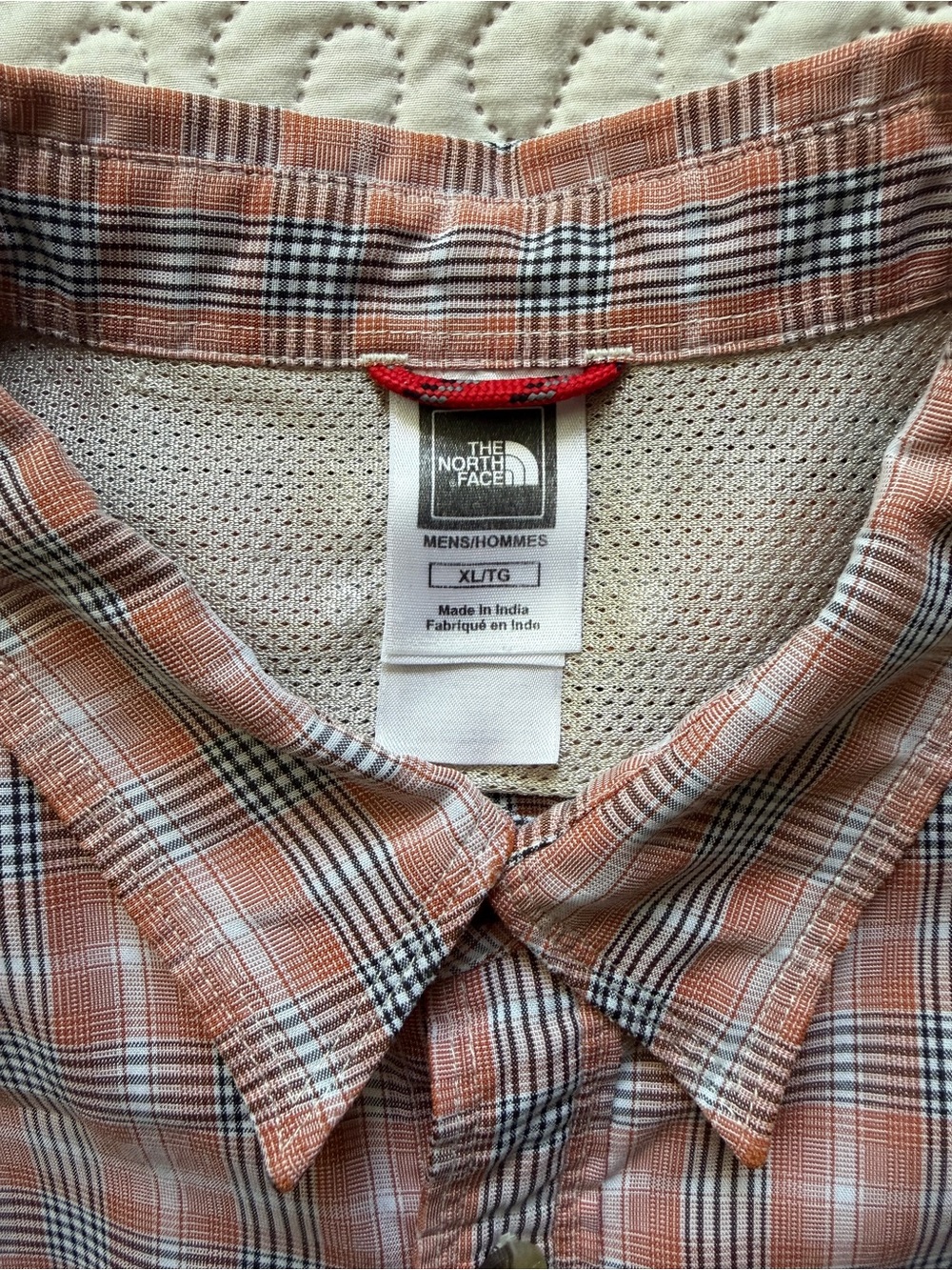 The North Face Men’s XL Plaid Short Sleeve Button-Up Hiking Outdoor Shirt Modal - Picture 10 of 11